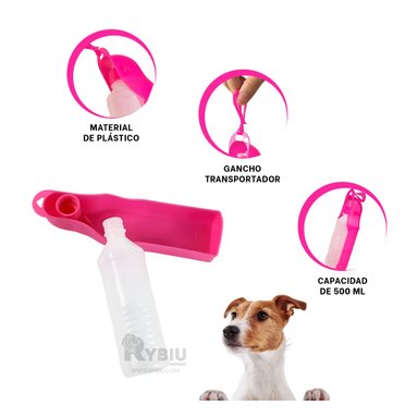 TOMATODO PERROS MA31013 RYBIU ENROSCABLE ROSADO + AGENDITA