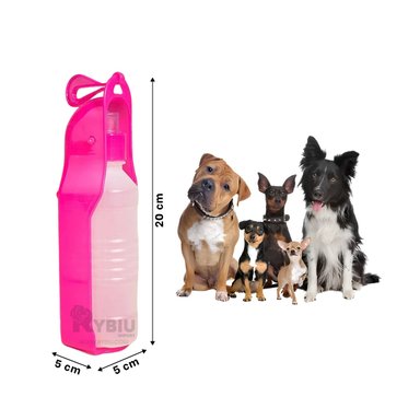 BOTELLA PERRO MA31013 RYBIU CAN ROSADO + REGALO LIGAS PEINAR