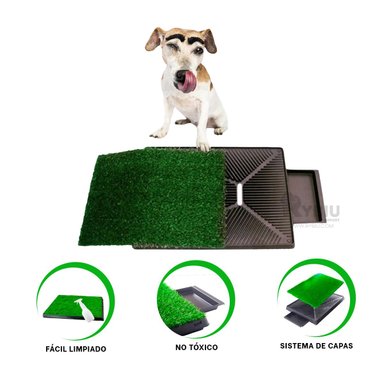 SANITARIO PERROS RYBIU MA31006 CASA M NEGRO + GIFT STICKERS - 3