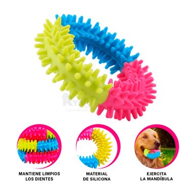 ARGOLLA PERROS RYBIU PET 11 CM MULTICOLOR + BANDERITAS ADHESIVAS