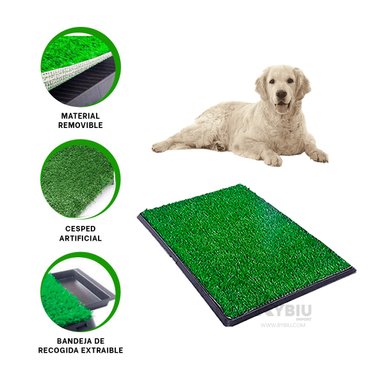 URINARIO PERROS RYBIU MA31005 CACHORROS TAMAÑO L NEGRO + AGENDITA