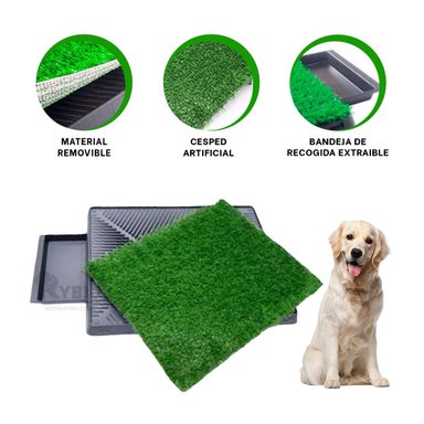 URINARIO PERROS RYBIU MA31005 DOG LLAMATIVO AMPLIO L NEGRO + STICKERS