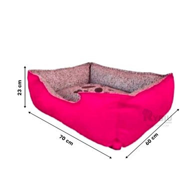 CAMA PERROS MA31028 BASE MASCOTA FUCSIA RYBIU + REGALO LIGAS PEINAR
