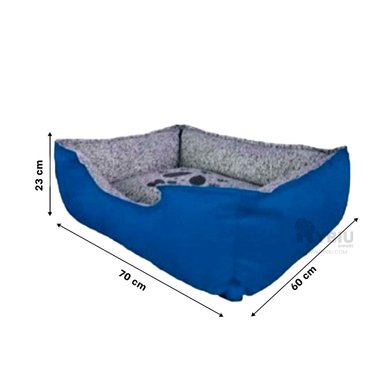 CAMA PERROS MA31027 BASE MASCOTA AZUL RYBIU + REGALO LIGAS PEINAR