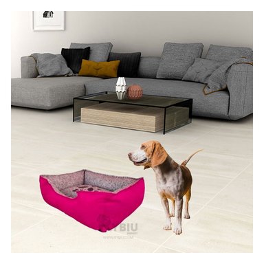 COLCHON PERROS MA31028 FUNCIONAL MASCOTA FUCSIA RYBIU + GIFT STICKERS