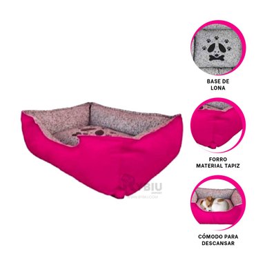 COLCHON PERROS MA31028 COMODO TALLA L FUCSIA RYBIU + GIFT MINIAGENDA