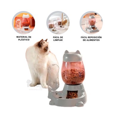 PLATO GATO MA31070 RYBIU AUTOMATICO GRIS + ENVOLTORIO REGALO