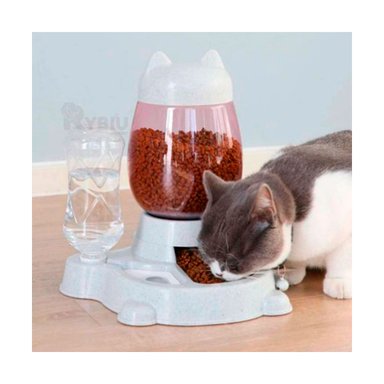 PLATO GATO MA31069 RYBIU VERSATIL Y ESTILIZADO BLANCO + STICKERS