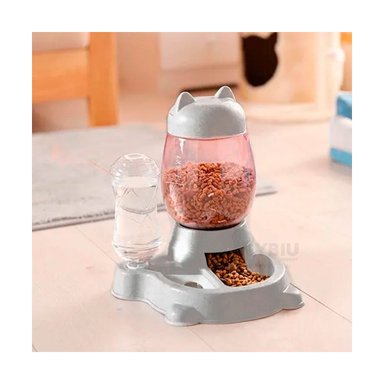 DISPENSADOR GATO MA31070 RYBIU CON BOTELLA GRIS + REGALO LIGAS PEINAR