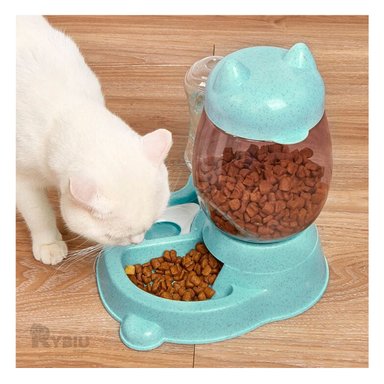 DISPENSADOR GATO MA31071 RYBIU DINAMICO MASCOTA CELESTE + LIGAS REGALO