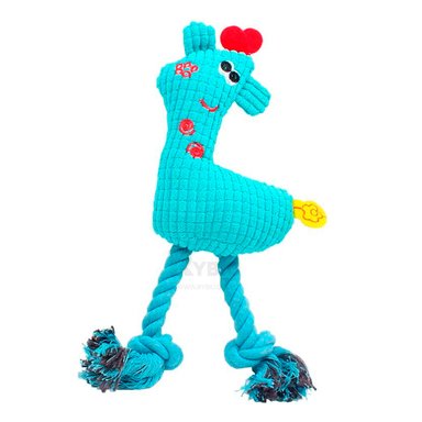 MUÑECO PERROS RYBIU BLANDO INFANTIL CELESTE + ENVOLTORIO REGALO