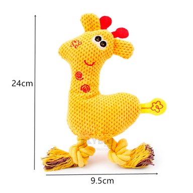 FIGURA PERROS RYBIU MODERNA EN AMARILLO + LIGAS REGALO