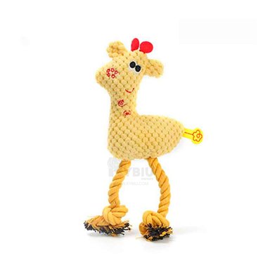 MUÑECO PERROS RYBIU TRAPO JIRAFA AMARILLO + REGALO STICKERS