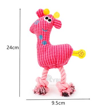 MUÑECO PERROS RYBIU MODERNO EN ROSADO + LIGAS REGALO