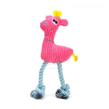 PELUCHE MASCOTA RYBIU CON TEXTURA SUAVE ROSADO + GIFT STICKERS