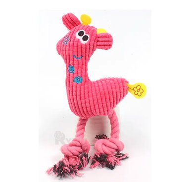 PELUCHE MASCOTA RYBIU CON TEXTURA SUAVE ROSADO + GIFT STICKERS - 3