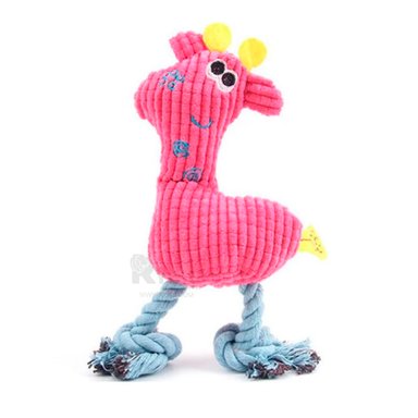 PELUCHE MASCOTA RYBIU CON TEXTURA SUAVE ROSADO + GIFT STICKERS - 4