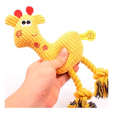 MUÑECO PERROS RYBIU JIRAFA BONITO AMARILLO + REGALO AGENDITA