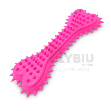 JUGUETE PERROS RYBIU FUNCIONAL Y LIGERO ROSADO + PAPEL REGALO