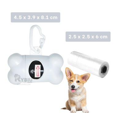 MASTICABLE PERROS RYBIU MA31139 JUGUETE BLANCO + REGALO LIGAS PEINAR