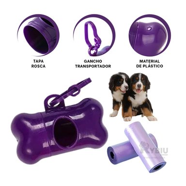ESTUCHE PERROS RYBIU MA31141 PERFECTO DESPERDICIO MORADO + POST-IT ADHESIVOS