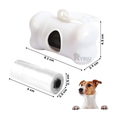 MASTICABLE PERROS RYBIU MA31139 BLANCO + LIGAS REGALO