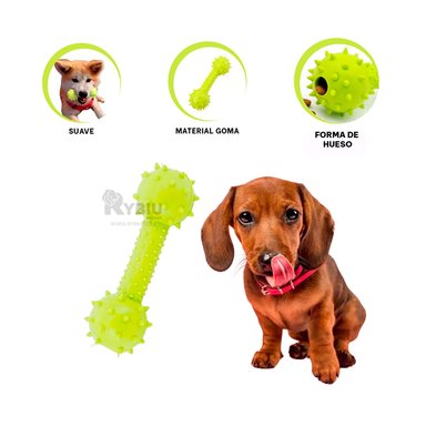 MASTICABLE PERROS RYBIU LIGERO EN VERDE AMARILLENTO + POST-IT ADHESIVOS