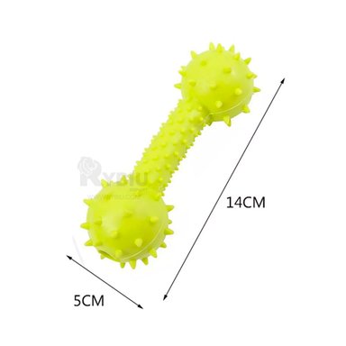 MASTICABLE PERRO RYBIU EN VERDE AMARILLENTO + LIGAS REGALO