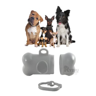 BOLSA PERROS RYBIU MA31139 RESIDUOS MASCOTA GRIS + PAPEL REGALO