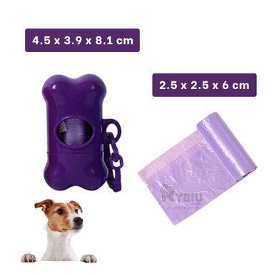 ESTUCHE PERROS RYBIU MA31141 HIGIENE MORADO + REGALO LIGAS PEINAR