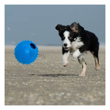 JUGUETE PERROS RYBIU GOMA TALLA L AZUL + PAPEL REGALO