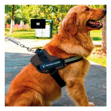 PECHERA PERROS RYBIU ACOLCHADA M NEGRO + BANDERITAS ADHESIVAS - 4