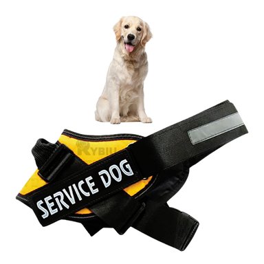 CHALECO PERRO MA30964 RYBIU SEGURIDAD AMARILLO + BANDERITAS ADHESIVAS