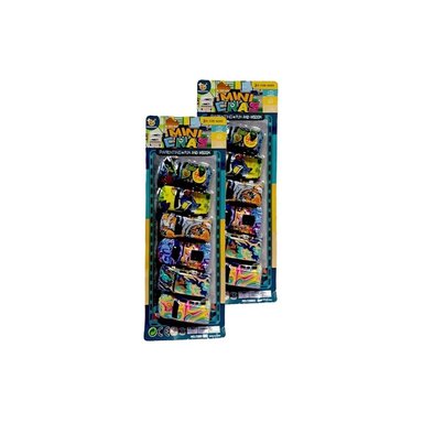 CARROS GRAFFITI SET 6 PARA JUEGO CREATIVO Y+LIGAS REGALO - 3