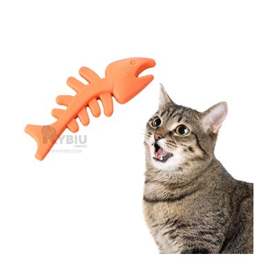 JUGUETE PERROS Y GATOS RYBIU PESCADO DIVERTIDO NARANJA + AGENDITA