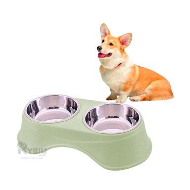 TAZON PERRO Y GATO PC120 RYBIU DOS ESPACIOS VERDE CLARO + POST-IT ADHESIVOS