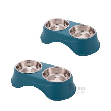 TAZON PERRO Y GATO PC120 RYBIU DOS ESPACIOS AZUL OSCURO + POST-IT ADHESIVOS