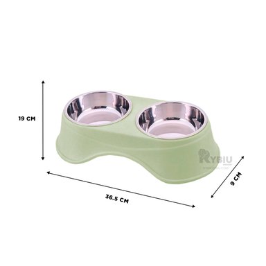 TAZON PERRO Y GATO PC120 RYBIU BONITO Y RESISTENTE VERDE + LIGAS REGALO - 5