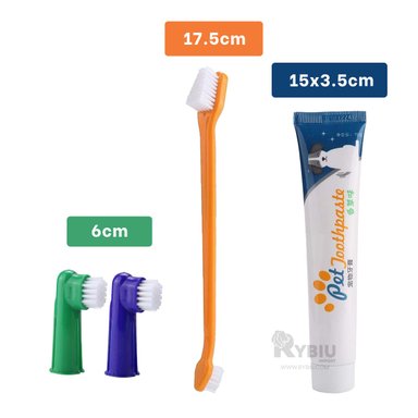 DENTRIFICO PERROS GATOS RIPLEY MA29836 DENTAL MULTICOLOR + BANDERITAS ADHESIVAS