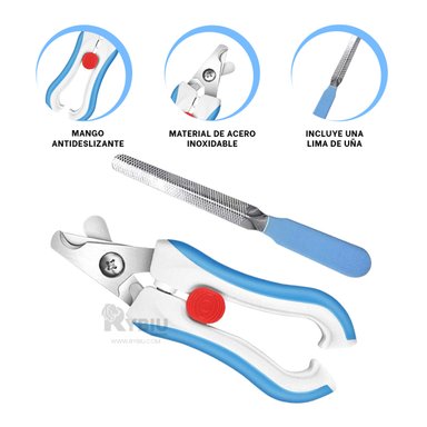 CORTADORA UÑA RYBIU PP26L FUNCIONAL CELESTE + STICKERS