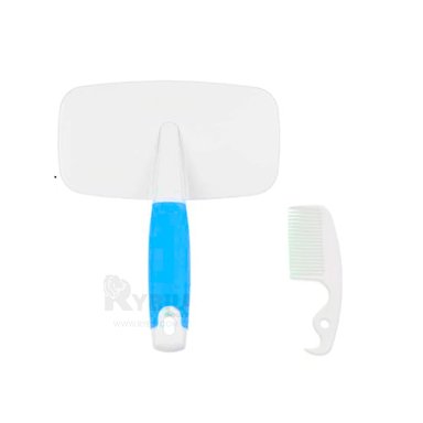 KIT LIMPIEZA RYBIU PP10L MASCOTAS CON PEINE CELESTE + MINIAGENDA