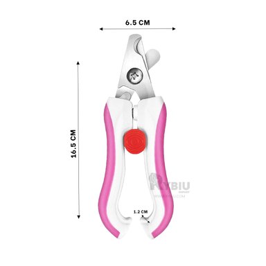 TIJERAS RYBIU PP26L CON LIMA ROSADO + LIGAS REGALO
