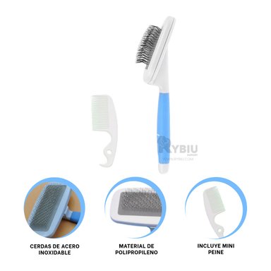 PEINE RYBIU PP10L HIGIENICO PERRO CELESTE + POST-IT ADHESIVOS