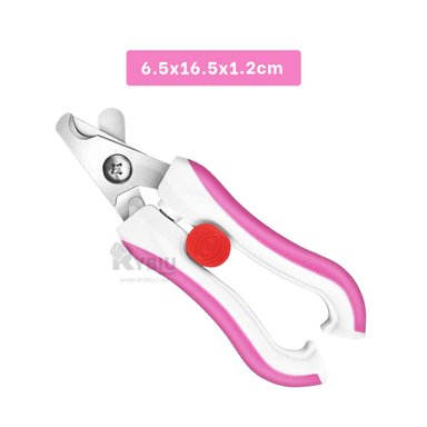 TIJERAS RYBIU PP26L MULTIUSO ROSADO + REGALO LIGAS PEINAR