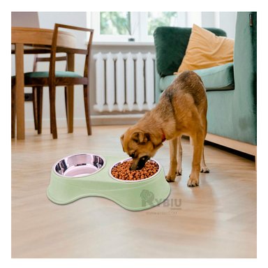 COMEDERO PERROS Y GATOS PC120 RYBIU VERDE CLARO + PAPEL REGALO