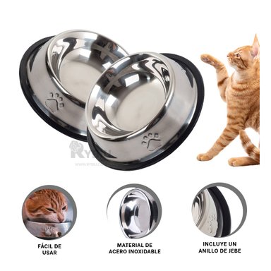 RECIPIENTE USO PERRO Y GATO MA31272 RYBIU PERRUNO TALLA S 18 CM + GIFT MINIAGENDA