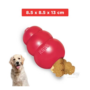 JUGUETE PERROS RYBIU PERA CANINA ROJO GRANDE + LIGAS REGALO