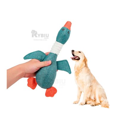 MUÑECO PERROS Y GATOS RYBIU DURADERO PATO VERDE + STICKERS