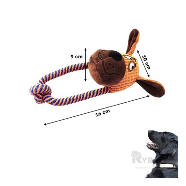 JUGUETE PERRO RYBIU LIVIANO EN MODELO + REGALO LIGAS PEINAR