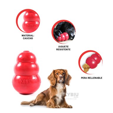 MASTICABLE PERROS RYBIU TEXTURA SUAVE EN ROJO CHICO + GIFT STICKERS